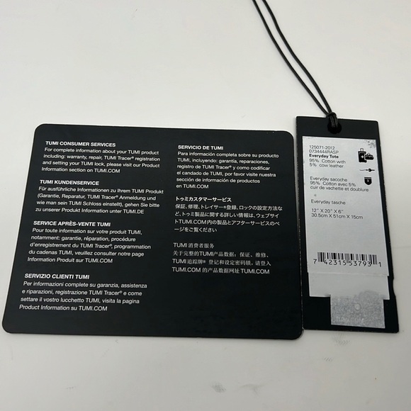 TUMI EVERYDAY TOTE BAG COATED CANVAS/ LEATHER/ RESPBERRY - Picture 13 of 13